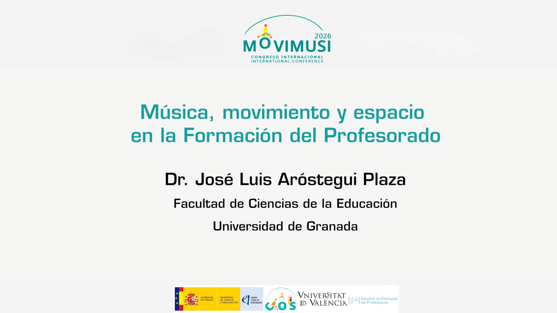 Música, movimiento y espacio en la Formación del Profesorado