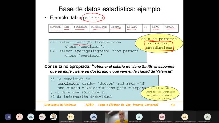 clase sobre seguridad en bases de datos (II) (27-11-20)