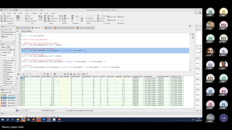 Formación del modelo de datos de Gestión Económica I