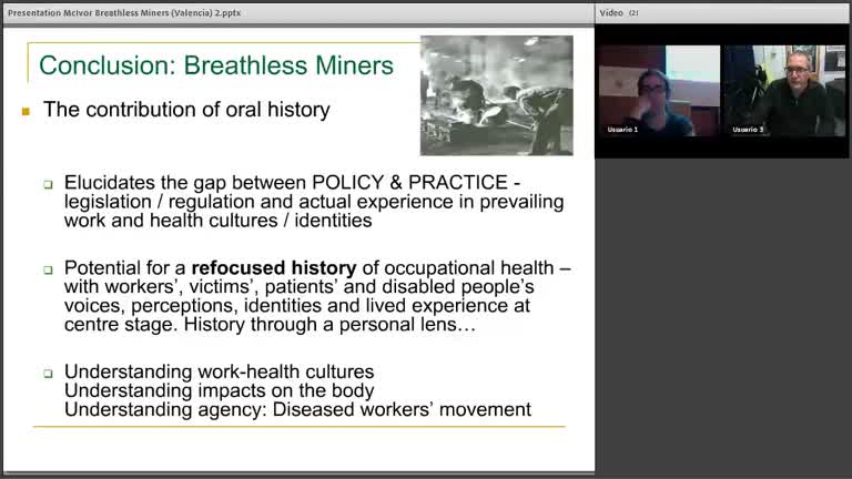 Seminari: Breathless miners: Coal mining and occupational health in Britain. Arthur McIvor