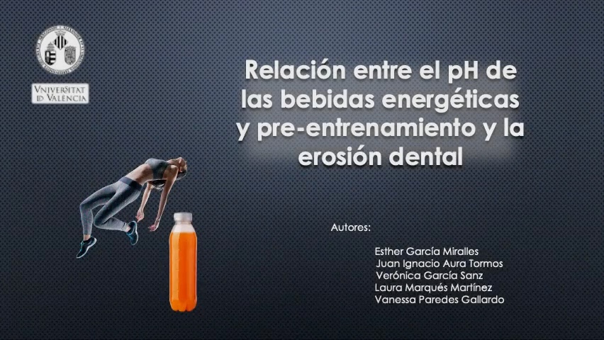 Relación entre el pH de las bebidas energéticas y pre-entrenamiento y la erosión dental