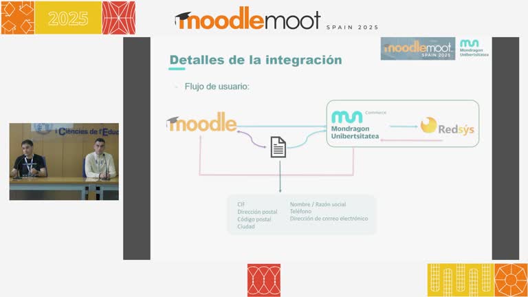 MoodleMoot UV 2025. Integración de un TPV virtual con Moodle para matriculación en cursos online asíncronos.