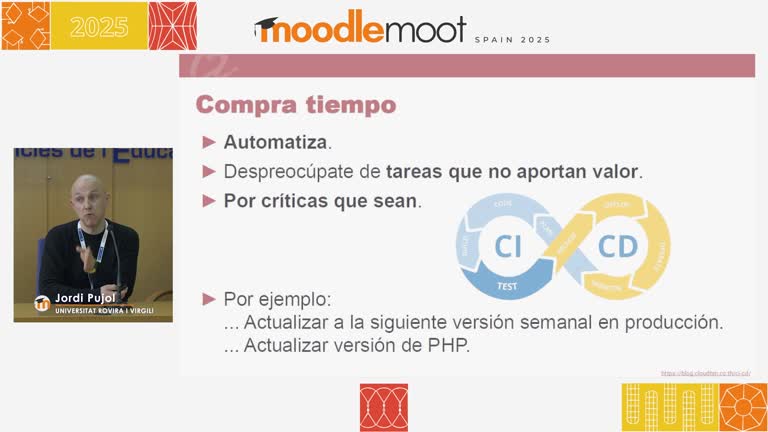 MoodleMoot UV 2025. Cómo ser feliz (también) con Moodle: Consejos para una gestión sin estrés para administradores y desarrolladores.