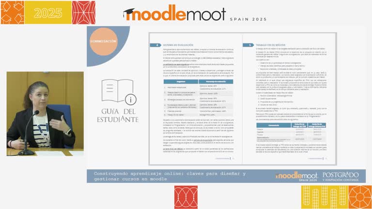 MoodleMoot UV 2025. Construyendo aprendizaje online: claves para diseñar y gestionar cursos en Moodle.