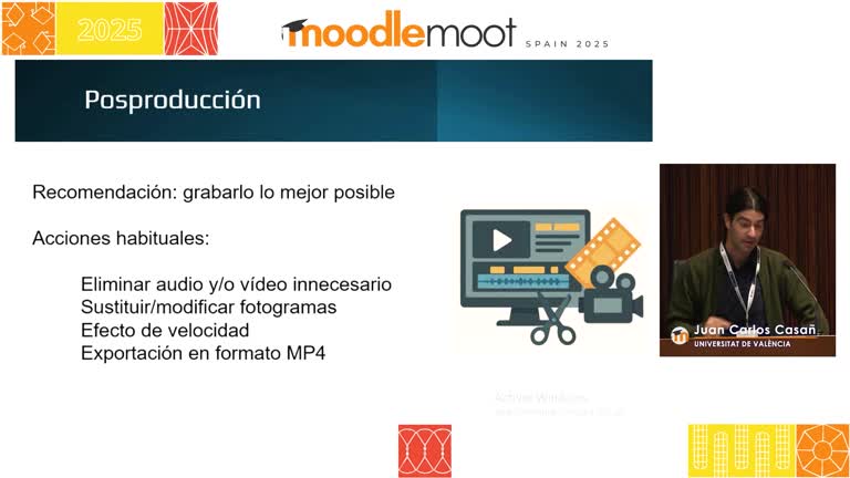 MoodleMoot UV 2025. Producción audiovisual de píldoras formativas sobre H5P y Moodle: un proyecto de innovación en la UV.