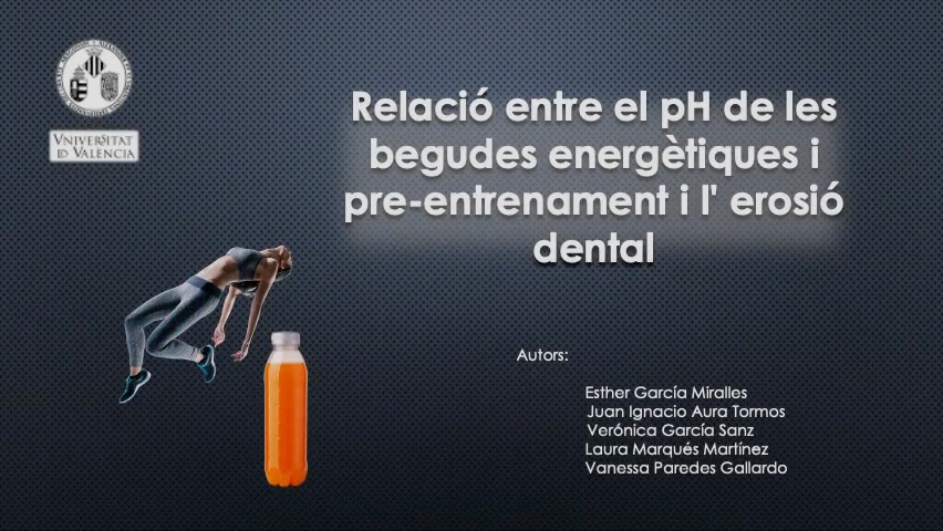 Relació entre el pH de les begudes energètiques i pre-entrenament i l’erosió dental
