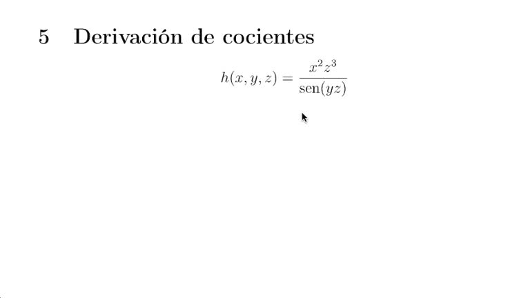 Cálculo de derivadas III