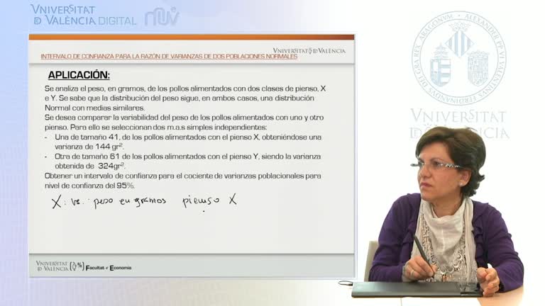 Intervalo de confianza para la razón de varianzas de dos poblaciones normales